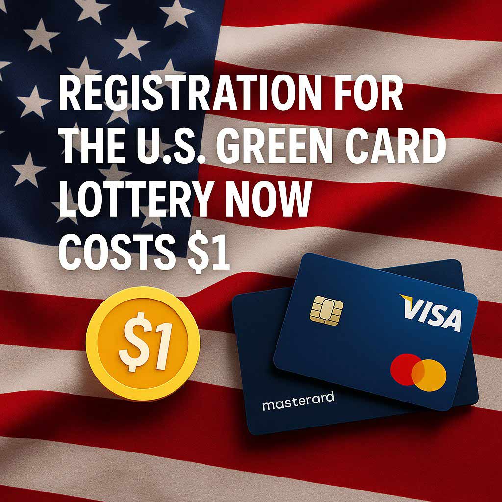 پایان ثبت نام رایگان لاتاری | راه‌ حل پرداخت ۱ دلاری برای ایرانی ها